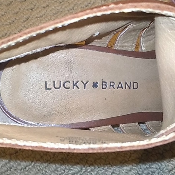 Lucky Brand Leather open toe shoes 8.5 - Picture 5 of 12